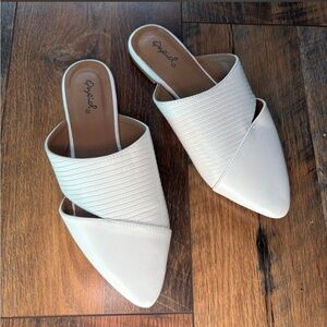 White Mule Slides